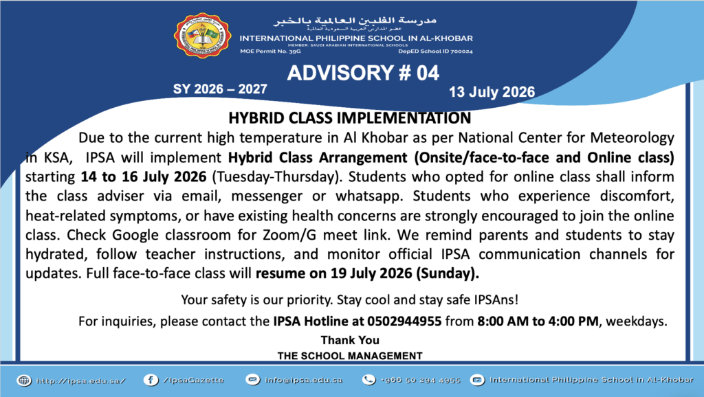 Advisory #04