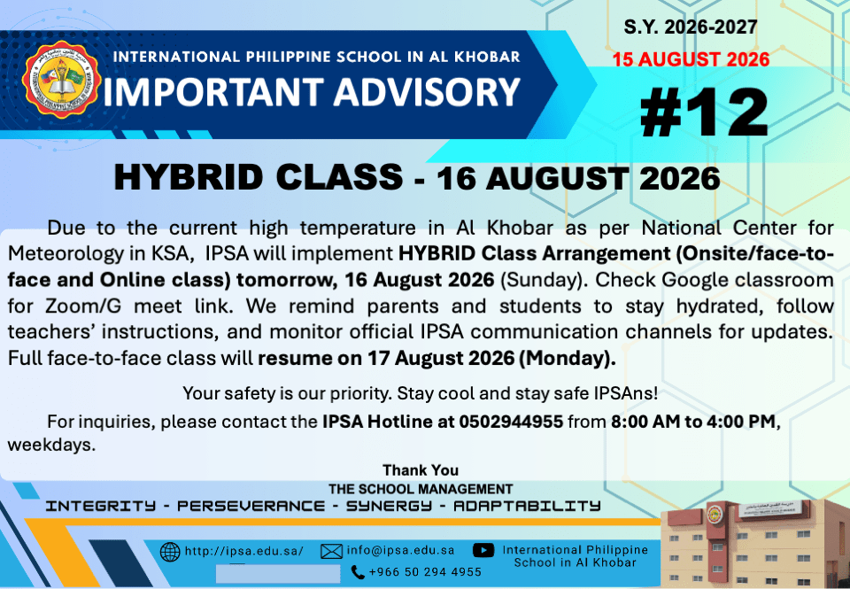 Advisory #12