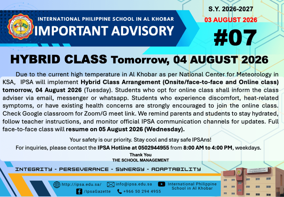 Advisory #7