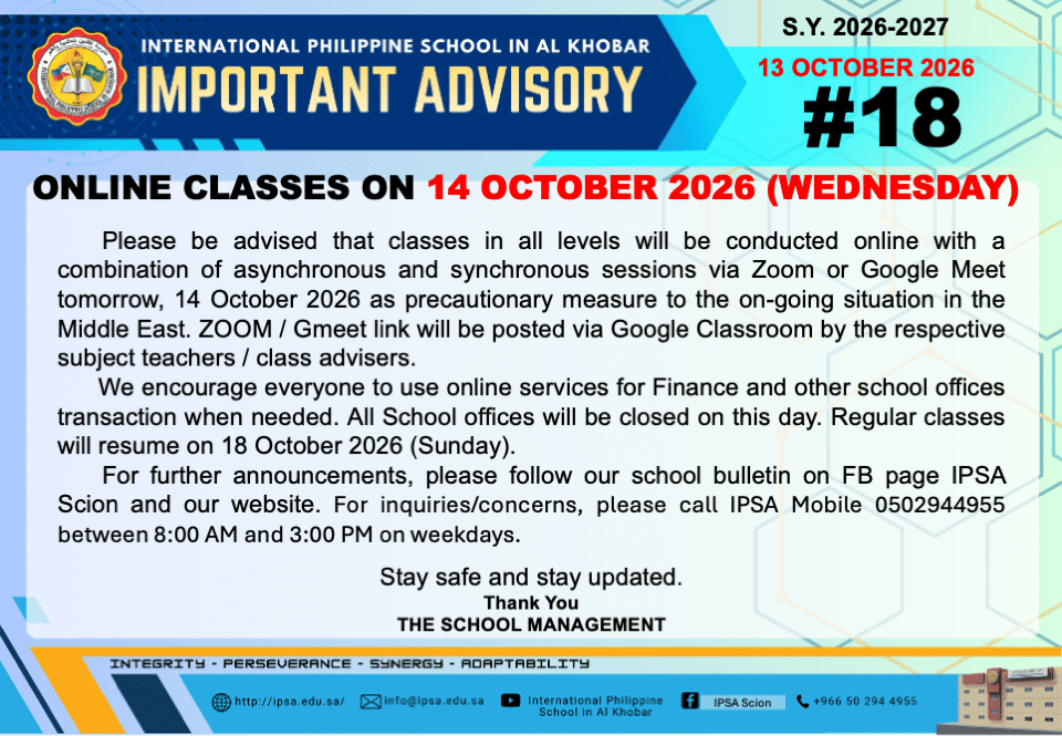 Advisory #18