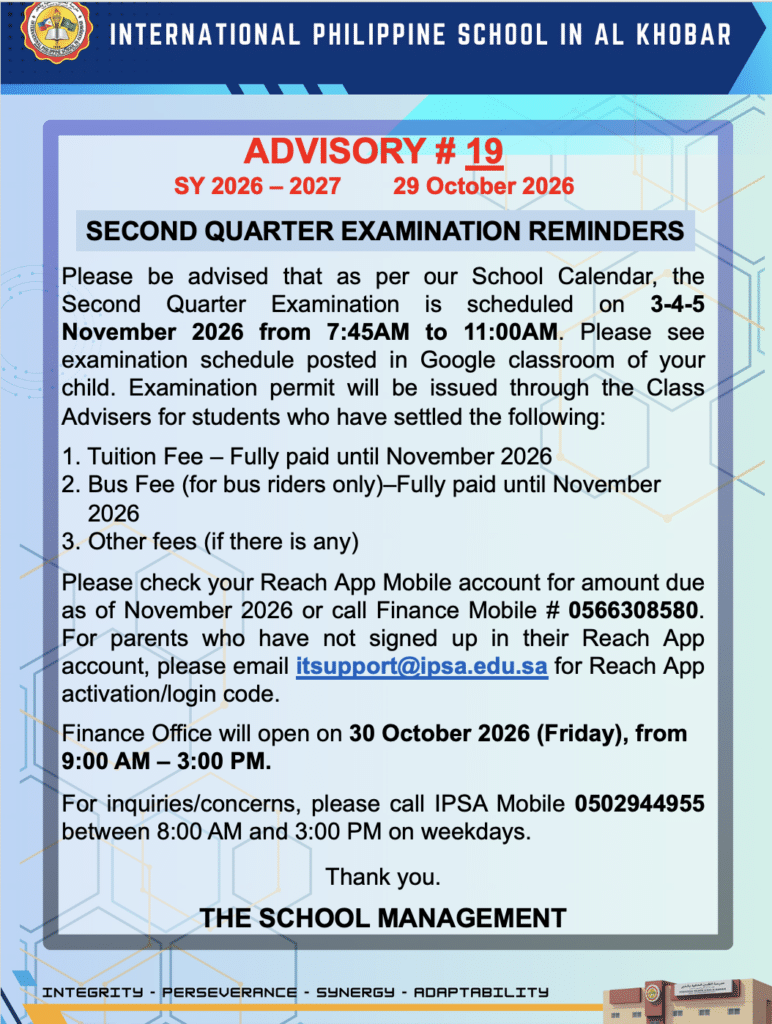 Advisory # 19