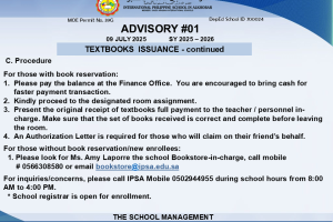 Advisory #1.2