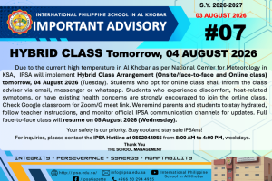 Advisory #7