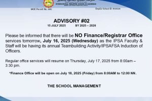 Advisory #2